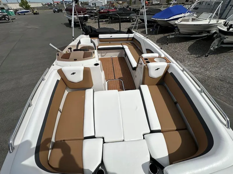 Slide: The Image of 2024 Starcraft SVX 211 OB boat with spacious seating and modern design. - 5