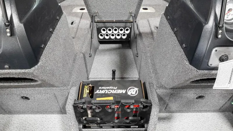 Slide: The Image of 2024 Lund 1875 Impact XS Sport interior with Mercury Pro battery. - 16