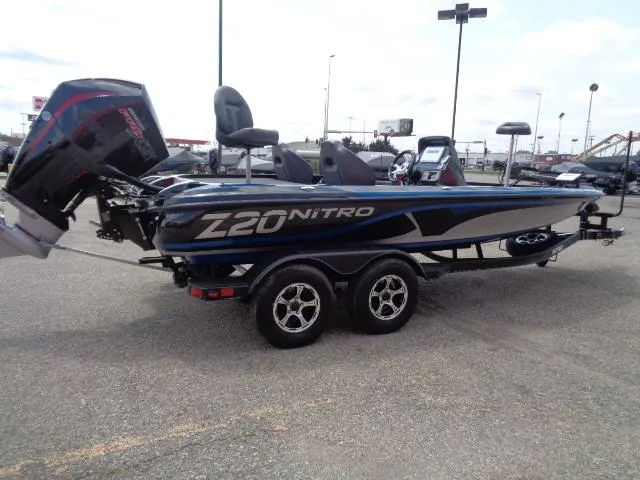 Slide: The Image of 2024 Nitro Z20 Pro fishing boat on a trailer. - 5