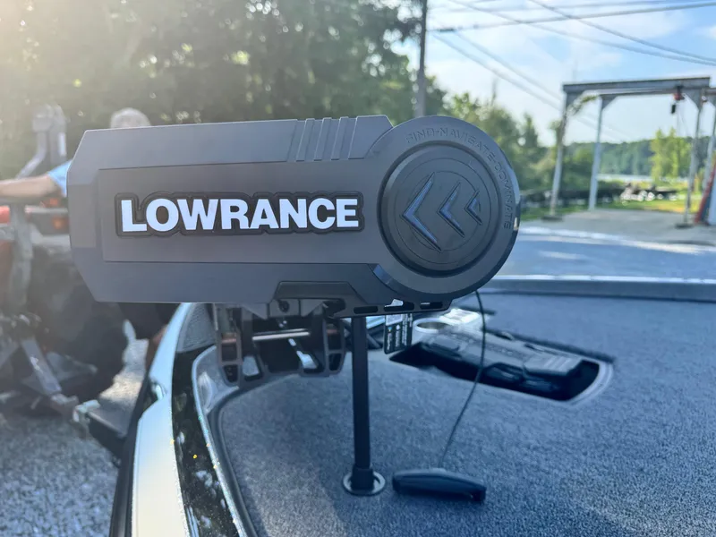 Slide: The Image of Close-up of Lowrance equipment on a 2024 Ranger Z521R Ranger Cup Equipped boat. - 7