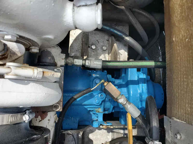 Slide: The Image of Engine compartment of a 1990 MTI 26-Foot US NAVY Personnel Boat. - 39