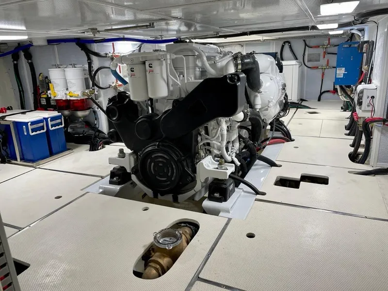 Slide: The Image of Engine room of Helmsman Trawlers 38 Sedan 2024. - 10