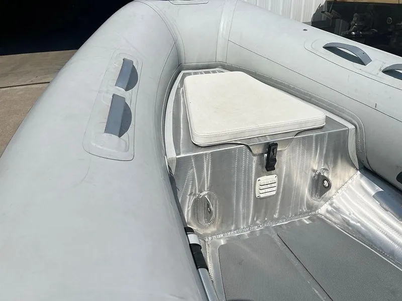 Slide: The Image of 2021 AB Inflatables AB 11 boat interior with storage compartment. - 7