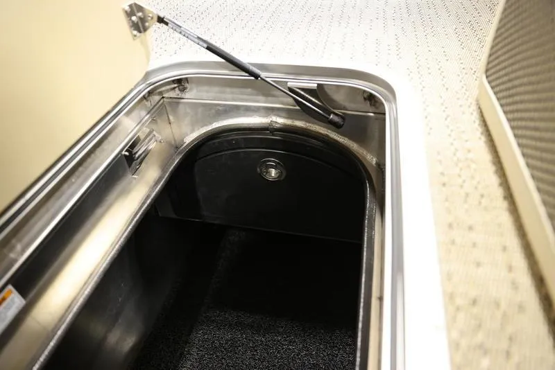 Slide: The Image of Storage compartment of 2024 Barletta LUSSO L25M pontoon boat. - 36