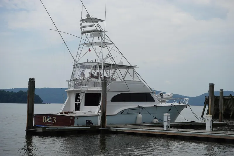Slide: The Image of 1988 Donzi Z-65 Tournament Fisherman yacht docked at a marina. - 3