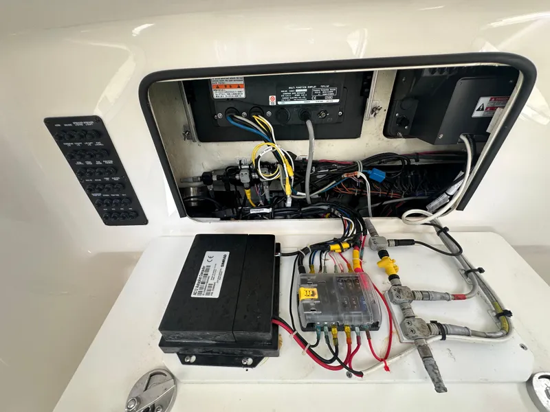 Slide: The Image of 2016 Cobia 296CC boat electrical and wiring system. - 34