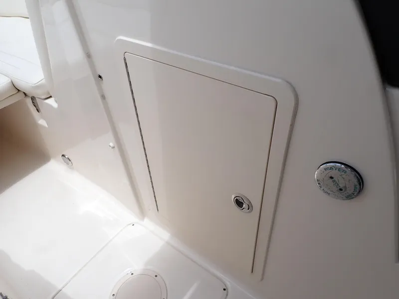 Slide: The Image of 2019 Grady-White Freedom 275 boat interior storage compartment. - 27