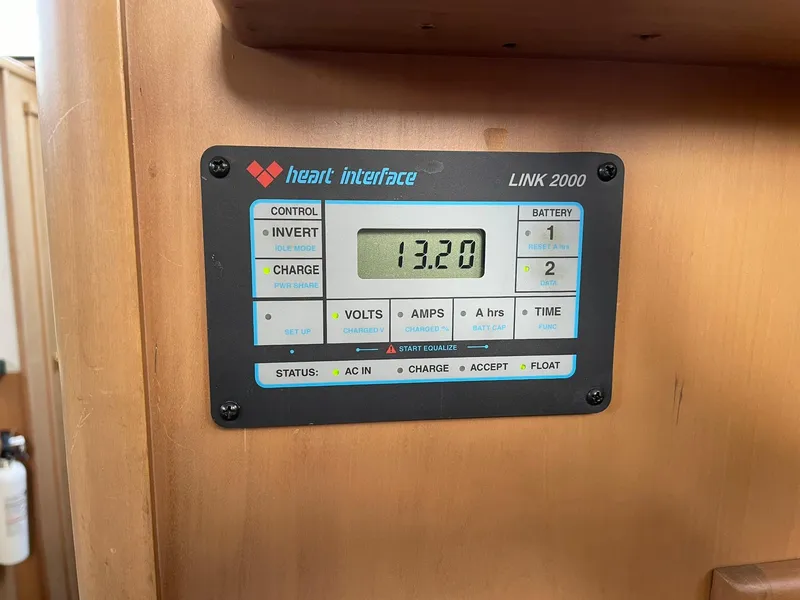 Slide: The Image of Heart Interface Link 2000 control panel on 1994 Queenship motor yacht. - 11