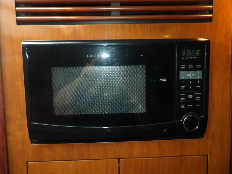 Slide: The Image of Frigidaire microwave in 2005 Sea Ray 390 Sundancer yacht kitchen. - 37