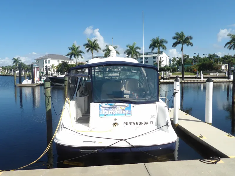 Slide: The Image of Sea Ray 390 Sundancer 2005 docked in Punta Gorda, FL marina. - 4