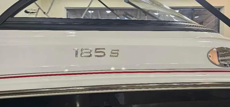 Slide: The Image of 2024 Tahoe 185 S boat side view with model name. - 2
