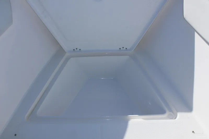 Slide: The Image of 2024 Clearwater 2300 WI boat storage compartment. - 10