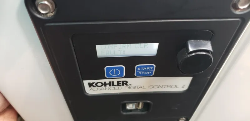 Slide: The Image of Kohler advanced digital control panel on 2016 Monterey 360 Sport Coupe. - 38