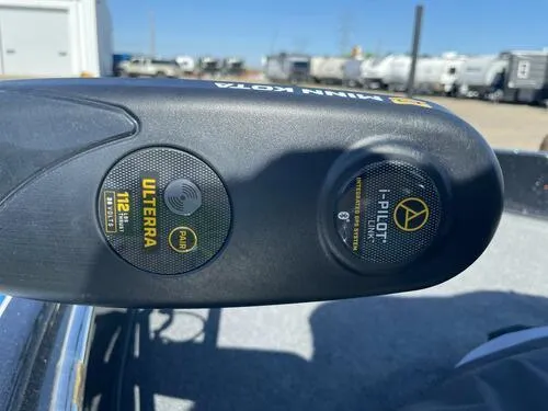 Slide: The Image of Close-up of Minn Kota Ulterra i-Pilot Link on a 2022 Nitro ZV21 boat. - 12