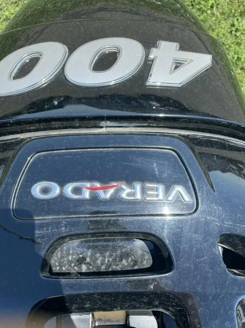 Slide: The Image of 2022 Nitro ZV21 boat with a 400 horsepower Verado engine. - 15