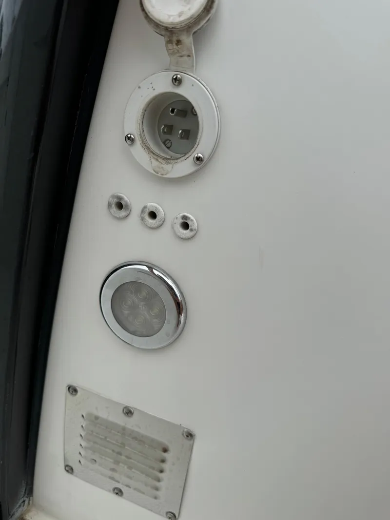 Slide: The Image of Close-up of 2019 Sea Hunt Gamefish 27 Forward Seating boat's electrical panel. - 30