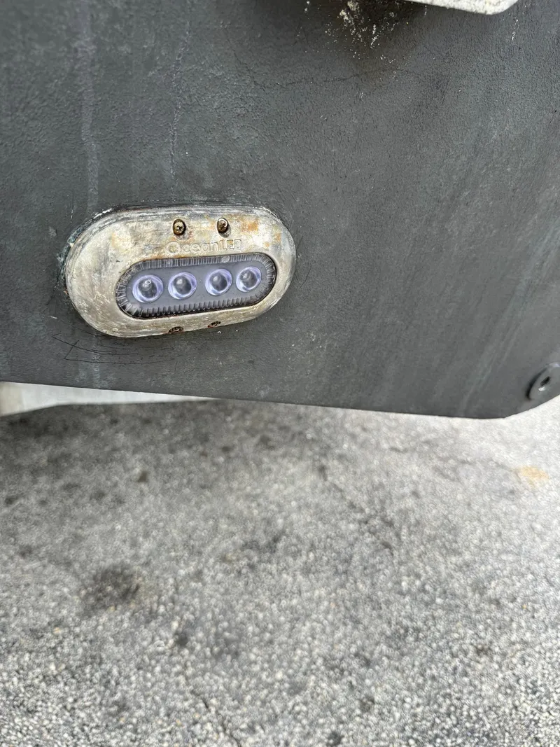 Slide: The Image of Close-up of a 2019 Sea Hunt Gamefish 27 Forward Seating boat's underwater light. - 45