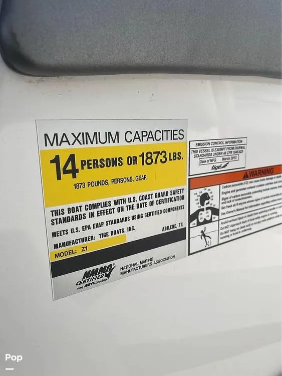 Slide: The Image of 2013 Tige Z1 for sale in Tuftonboro, NH - 13