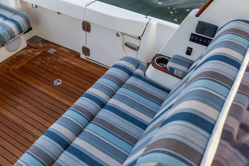 Slide: The Image of Hinckley Sport Boat 40 X 2022 navigation display with Garmin GPS system. - 10