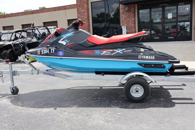 Slide: The Image of Yamaha EX SPORT-BLACK/CYAN 2024 - 3