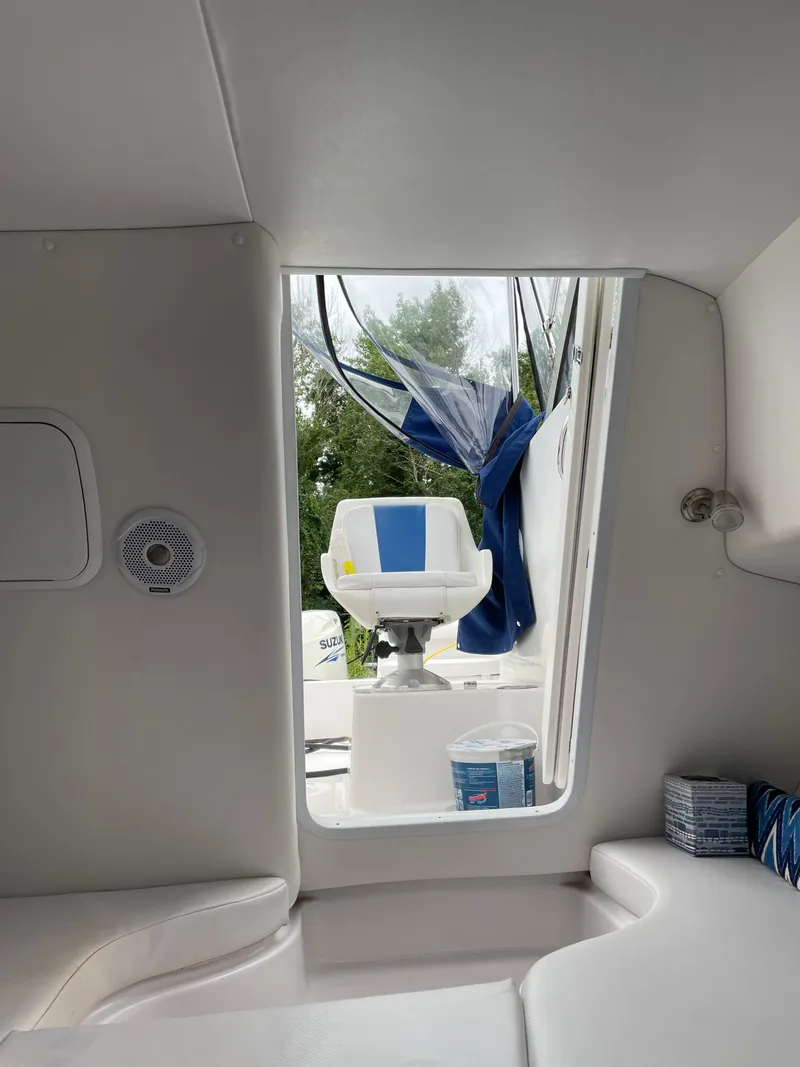 Slide: The Image of 2015 Pro-Line 20 Express Cuddy interior view with cockpit seat. - 15