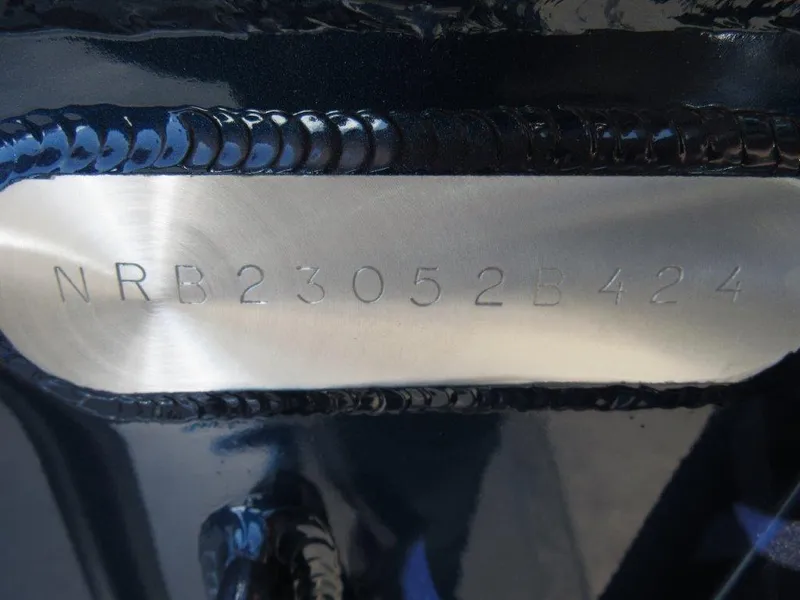 Slide: The Image of 2024 North River 23 Seahawk RTF hull identification number (HIN) plate. - 17