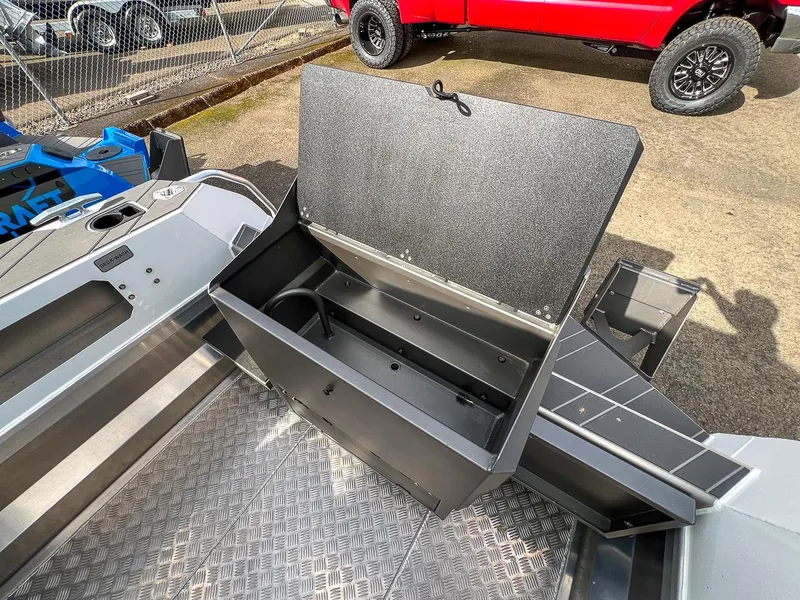 Slide: The Image of 2024 Stabicraft 2050 Treker Sportfish boat interior storage compartment. - 15