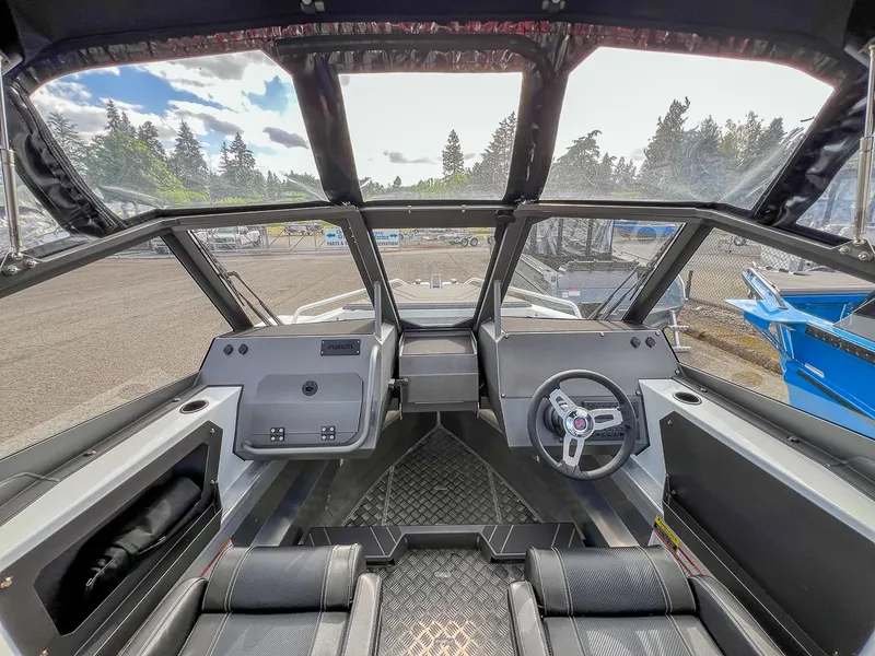 Slide: The Image of Interior view of 2024 Stabicraft 2050 Treker Sportfish boat cockpit. - 5
