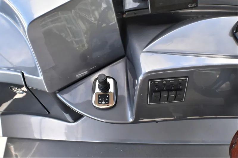 Slide: The Image of Control panel of a 2019 Silverton 41 Sport Bridge boat. - 14