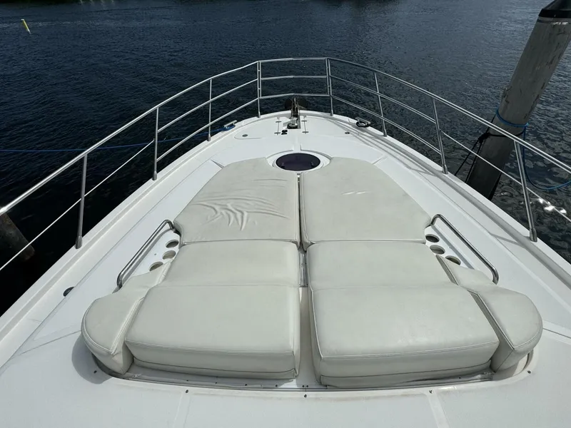 Slide: The Image of Bow sunbathing area on 2013 Azimut 64 Fly yacht. - 3