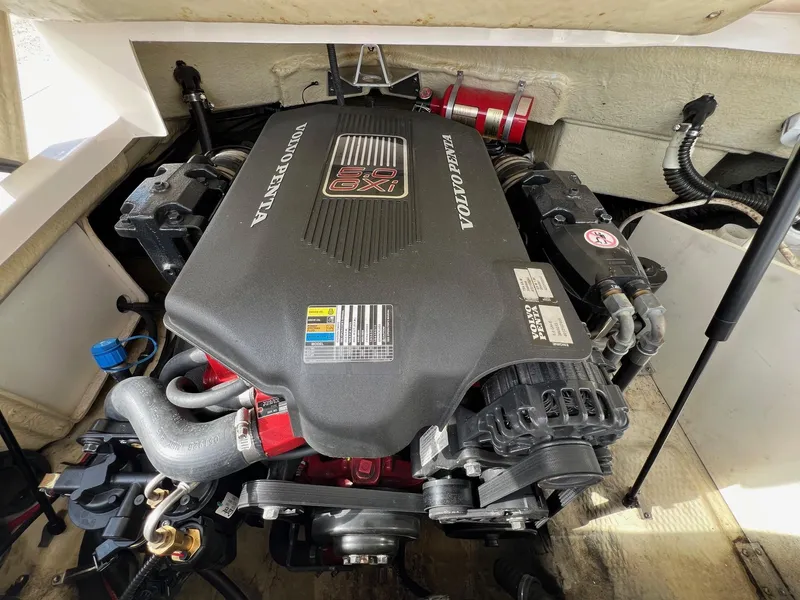 Slide: The Image of 2006 Regal 2200 Bowrider with Volvo Penta engine in the engine compartment. - 23