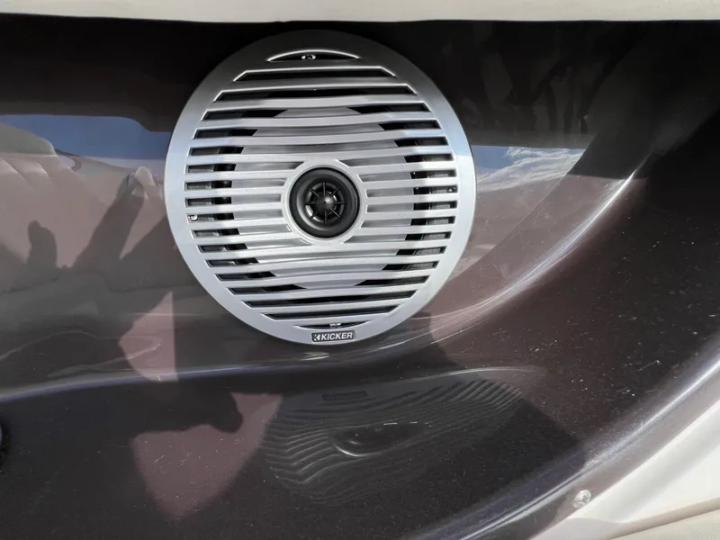 Slide: The Image of Close-up of a Kicker speaker on a 2006 Regal 2200 Bowrider boat. - 7