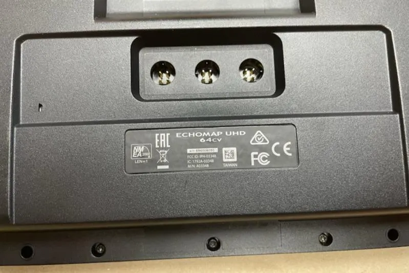 Slide: The Image of Back panel of Garmin ECHOMAP UHD 64cv on 2007 Bayliner Discovery 215. - 25