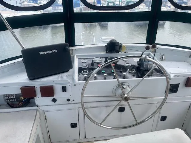 Slide: The Image of 1982 Monk 40 Bridge Helm View - 31