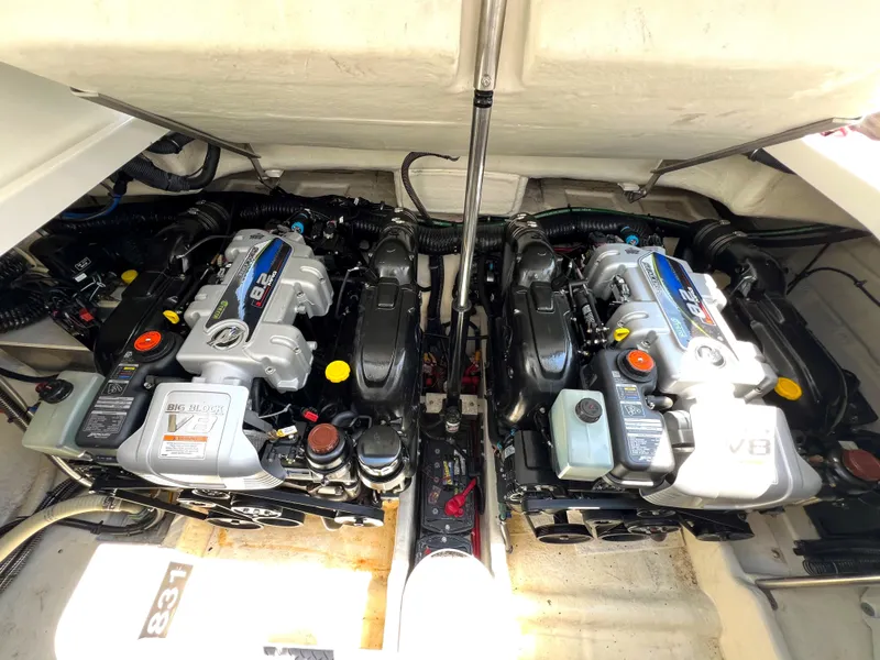 Slide: The Image of Twin engines of a 2017 Formula 37 Performance Cruiser. - 34