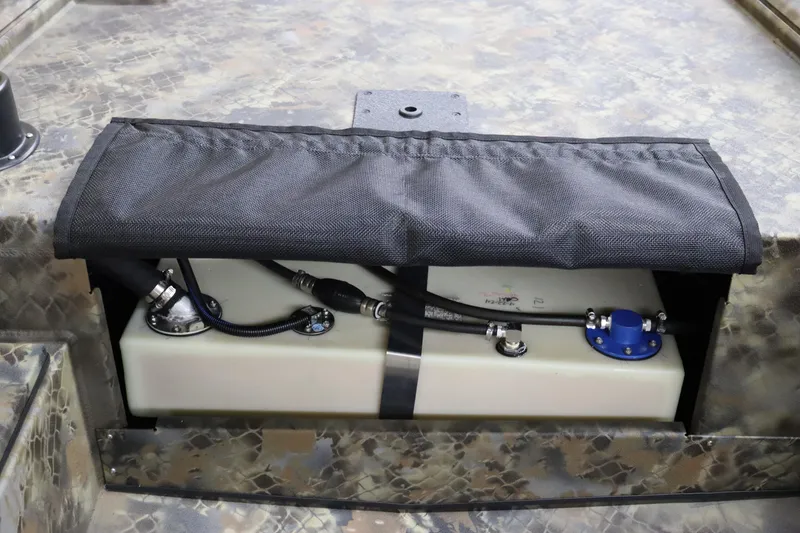 Slide: The Image of 2025 Excel 1751 Viper F4 boat fuel tank compartment. - 17