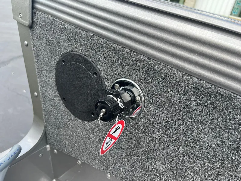 Slide: The Image of Close-up of the interior detail of a 2025 Lund 1975 Tyee boat. - 24