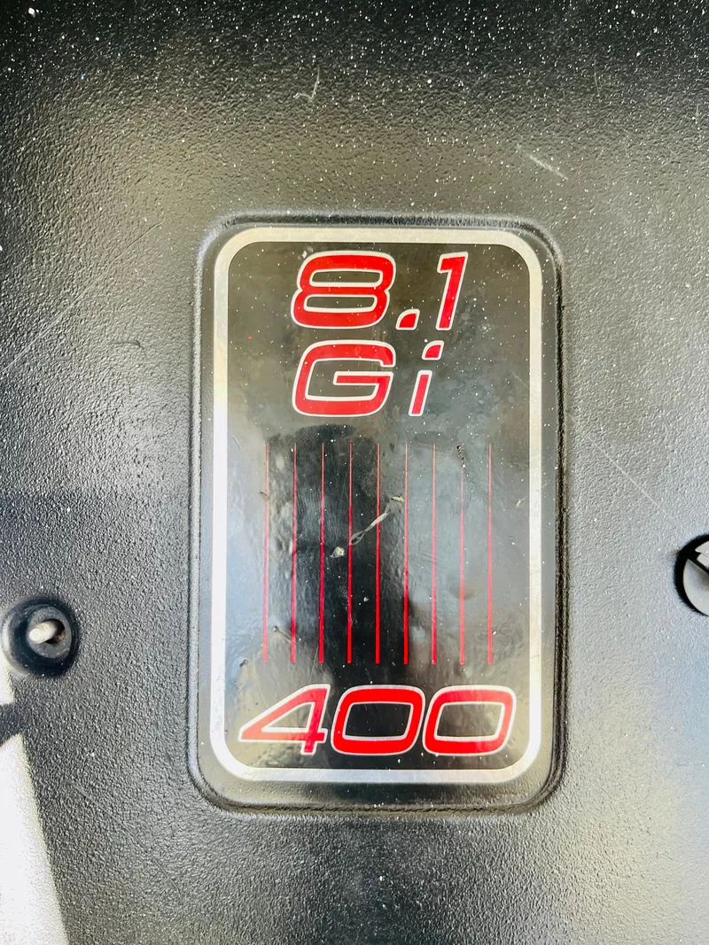 Slide: The Image of 2012 Cruisers 350 Express 8.1 Gi 400 engine badge - 41