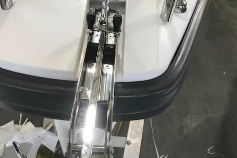 Slide: The Image of Close-up of the anchor system on a 2018 Axopar Mark II boat. - 5
