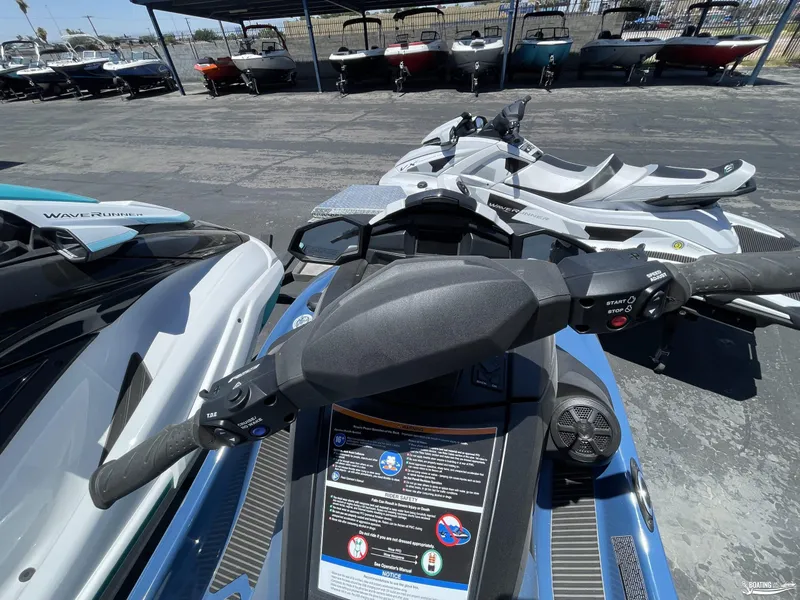 Slide: The Image of 2024 Yamaha WaveRunner VX Cruiser w/Audio in a boat dealership. - 4