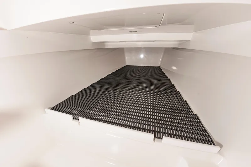 Slide: The Image of 2025 Valhalla Boatworks V-41 interior storage compartment, spacious and well-organized. - 22