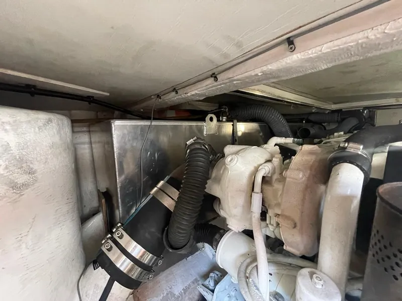 Slide: The Image of Engine compartment of a 2001 Viking Princess 45 Flybridge Sport Cruiser. - 25