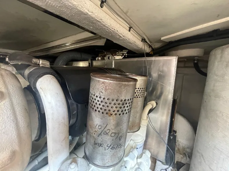 Slide: The Image of Engine compartment of a 2001 Viking Princess 45 Flybridge Sport Cruiser. - 26