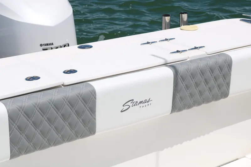 Slide: The Image of 2016 Stamas 317 Tarpon boat with Yamaha engine and quilted upholstery. - 12