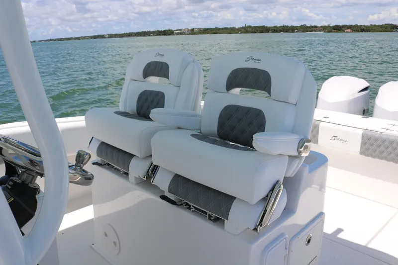 Slide: The Image of 2016 Stamas 317 Tarpon boat seats on open water. - 19