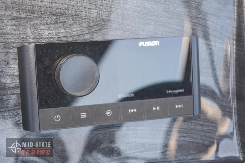 Slide: The Image of 2023 Tahoe Pontoon LTZ Elite Fusion Bluetooth stereo system. - 19