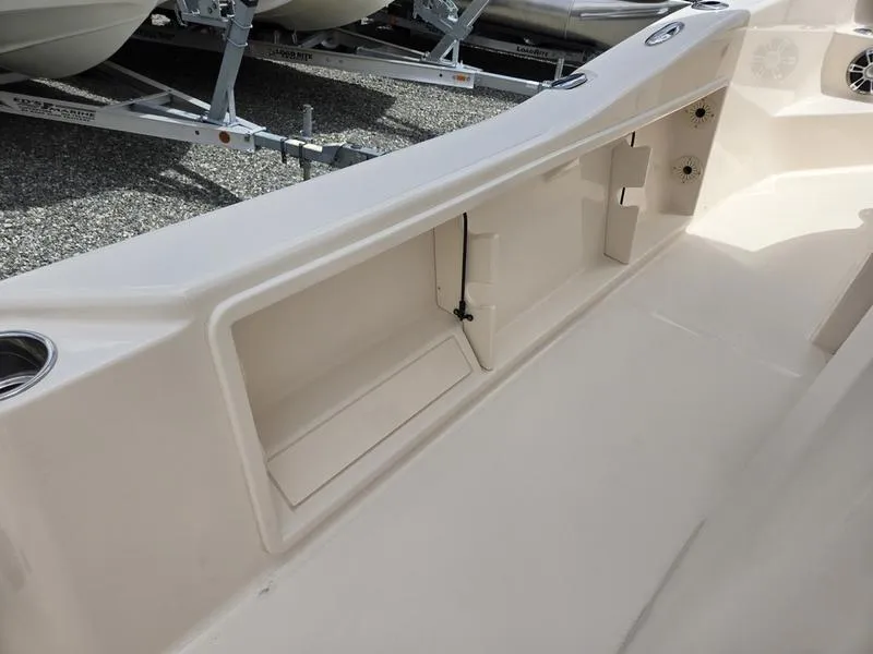 Slide: The Image of 2025 Grady-White 231 CE boat interior storage compartment. - 22