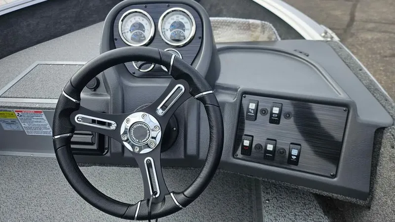 Slide: The Image of Dashboard of Starcraft Stealth 166 SC boat, year 2025. - 4