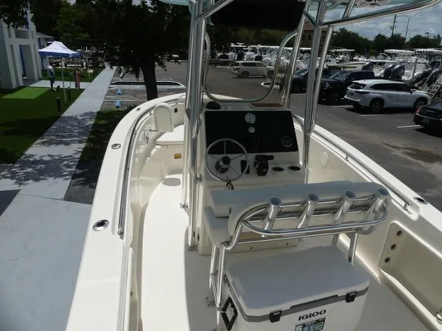 Slide: The Image of 2025 Bulls Bay 230CC center console boat with helm and seating. - 8