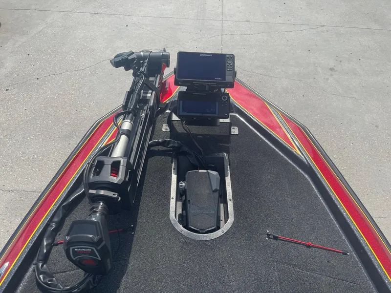 Slide: The Image of 2013 Bullet 21 XRS boat with advanced navigation and fishing equipment. - 11